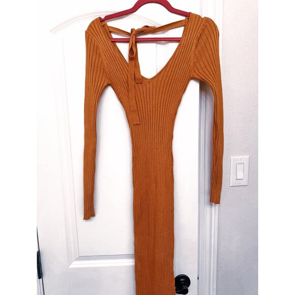 NBD Ribbed Knit Sweater Dress - Picture 3 of 3